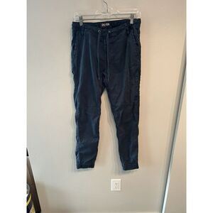 Du/er Mens Size 30 30x29 Blue Slim Fit Chino Joggers Pants